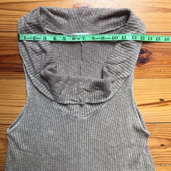Altar’d State Beige Cowl Neck Sleeveless Top, XL - Picture 4 of 11